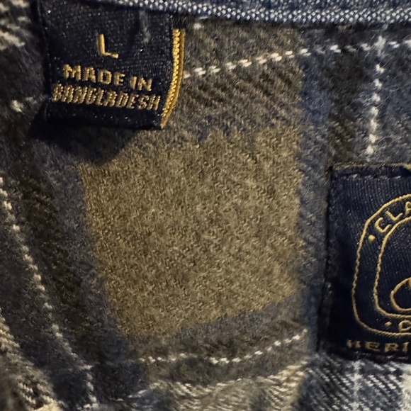 ✨ Jachs Heritage Flannel Shirt 🤍 Men’s Large - Picture 8 of 8